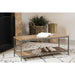 Foundry - Accent Bench With Slat Shelf - Natural Furniture Max