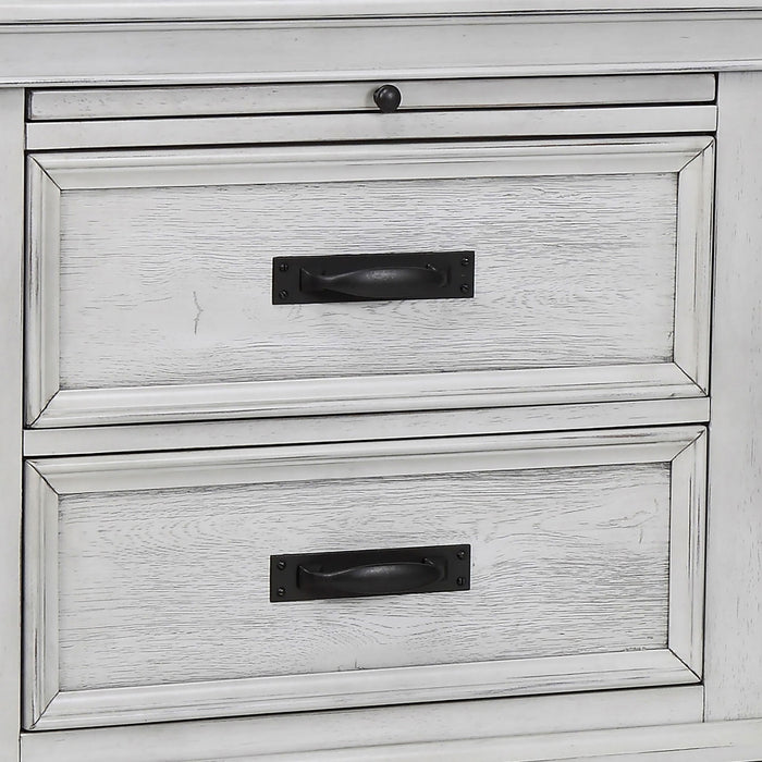 Lockeford - 2 Drawer Nightstand With Pull Out Tray - White Furniture Max