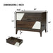 Japandi 2 Drawer Nightstand With Geometric Design Artistry At Home