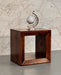 Solis - Open Side Table - Brown Artisan Furniture