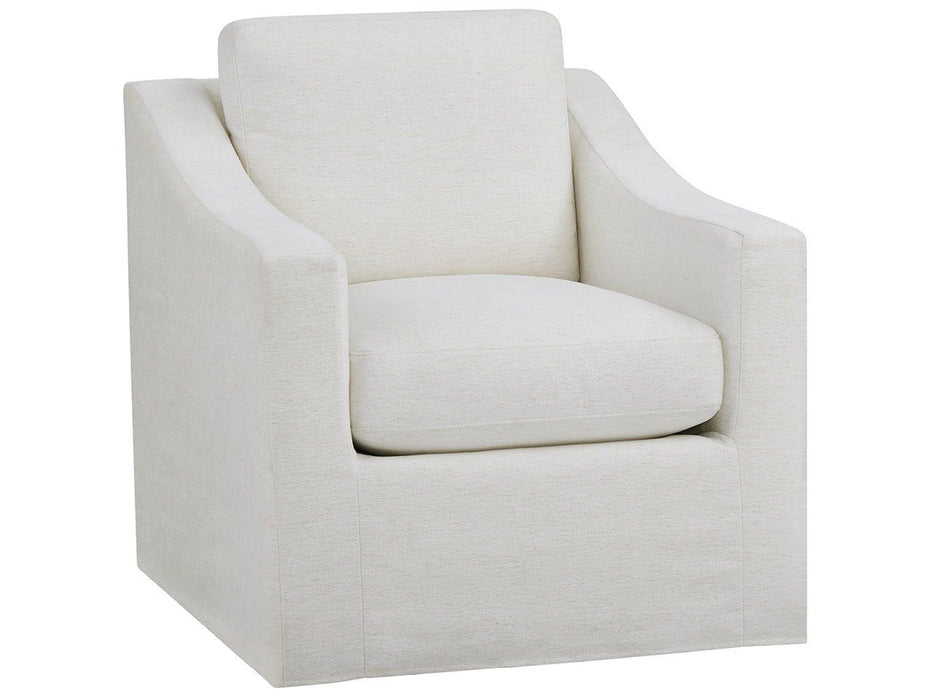 Augustine - Slipcover Swivel Glider - White Universal Furniture