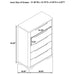 Mirador - 5 Drawer Bedroom Chest - Natural Furniture Max