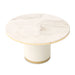 Gineverra - Round Cocktail Table - Ivory Gold Michael Amini