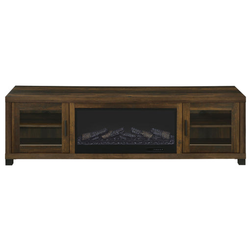 Temby - Fireplace TV Stand With Flameless Ambience - Pine Wood Furniture Max