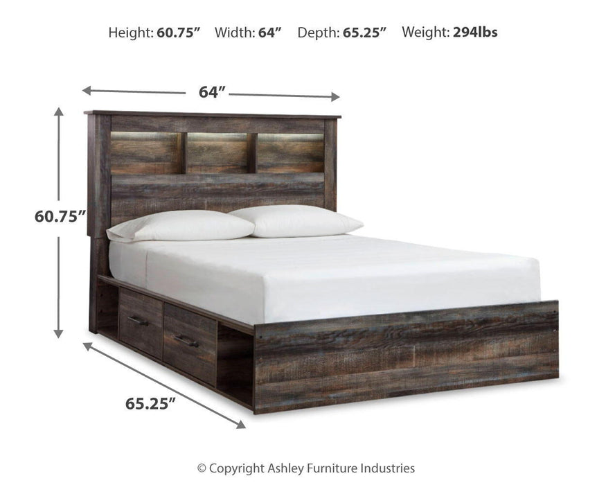 Drystan - Panel Bookcase Bed Signature Design by Ashley®
