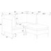 Upholstered Modular Sectional & Tall Legs Home Essentials