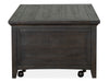 Westley Falls - Lift Top Storage Cocktail Table With Casters - Graphite Magnussen Furniture