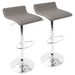 Ale - Contemporary Adjustable Barstool (Set of 2) Lumi Source