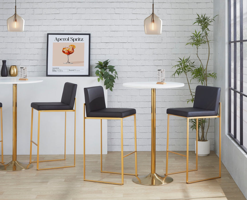 Fuji - Contemporary Design High Back Barstool Lumi Source