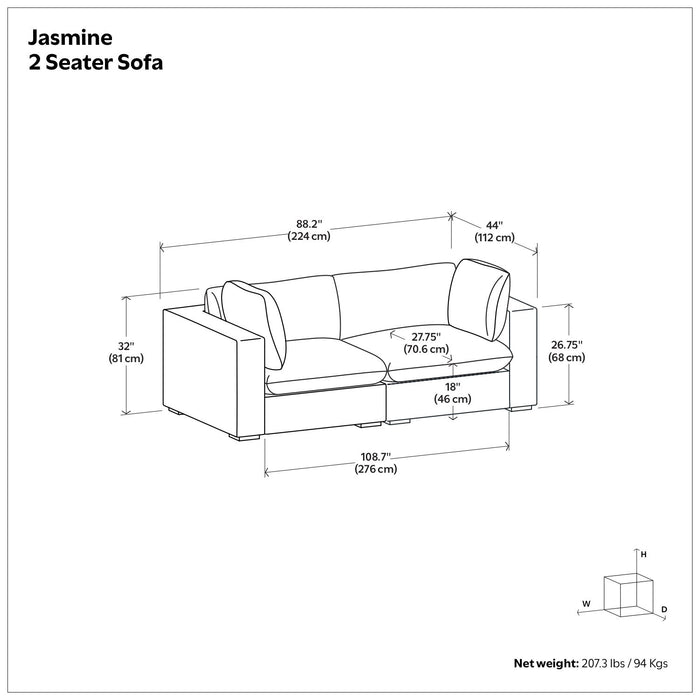 Jasmine - Handcrafted Sofa Simpli-Home