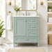 Bathroom Vanity With Sink, Soft Closing Door And Drawers - Light Green Hearth and Haven