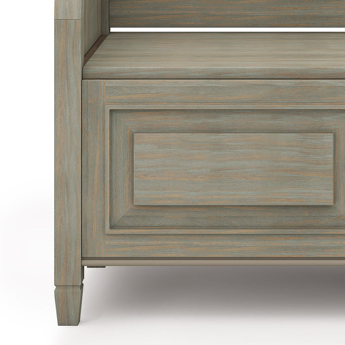 Connaught - Entryway Storage Bench - Distressed Gray
