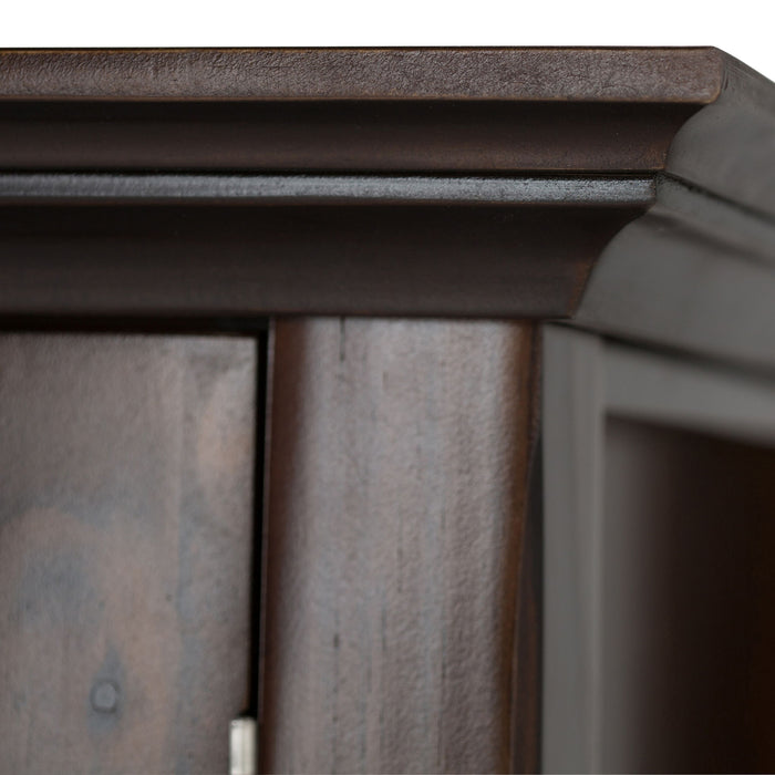 Acadian - Medium Storage Cabinet, Handcrafted Simpli-Home