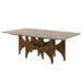 Oleia - Dining Table With Engineered Marble - Natural Marble & Walnut ACME
