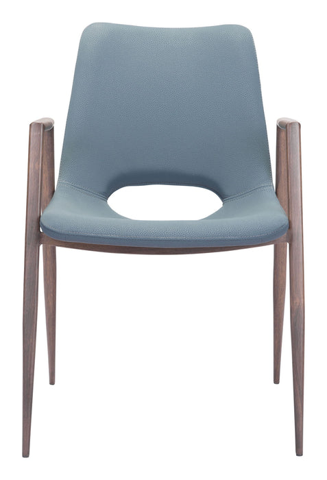 Desi - Dining Chair Walnut Legs (Set of 2) Zuo Modern