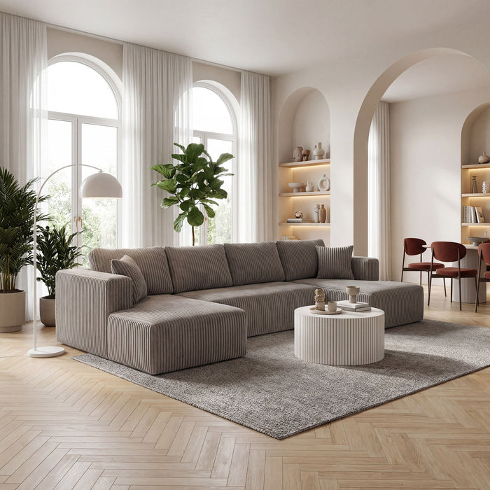 U-Shape Modular Sectional Sofa For Living Room Home Essentials