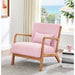 Upholstered Armchair With Back Support Pillow Home Essentials