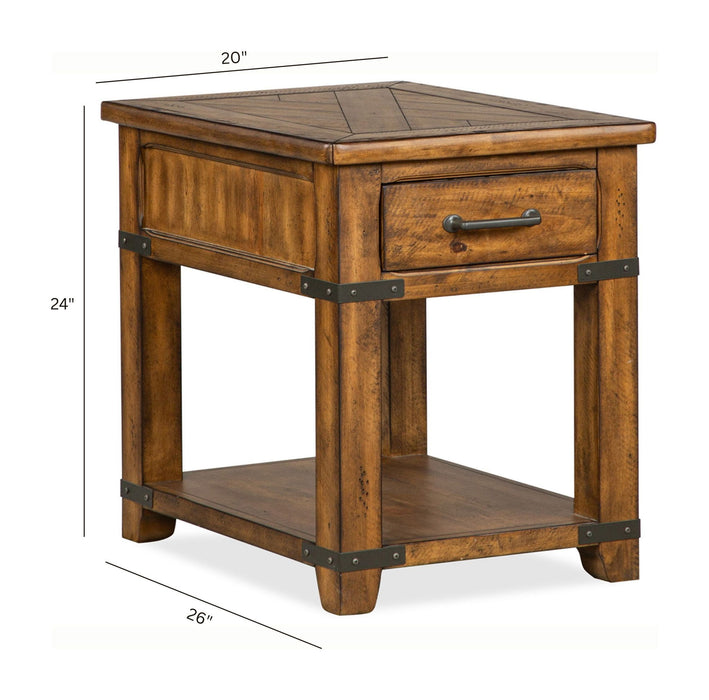Chesterfield - Rectangular End Table - Farmhouse Timber Magnussen Furniture
