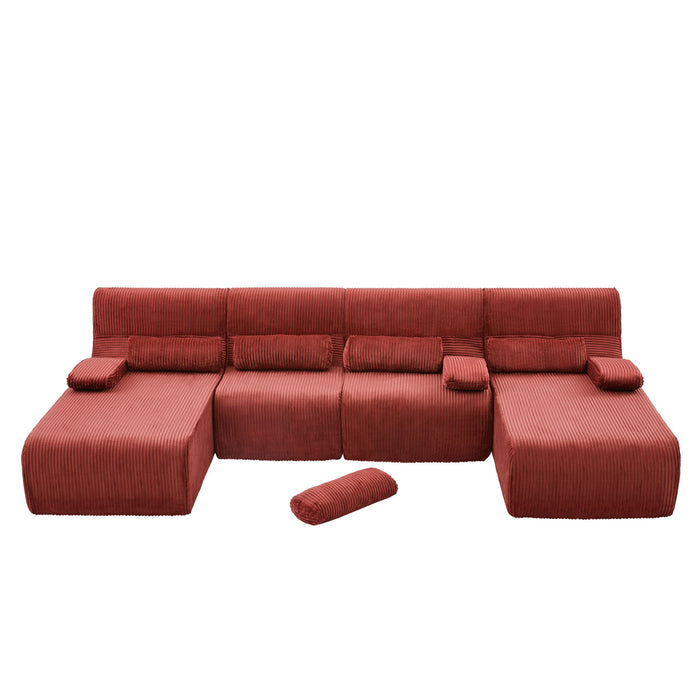 Oversized Sectional Sofa, Living Room Seating With Modular Design Hearth and Haven