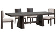 Tauren - 5 Piece Extendable Double Pedestal Dining Table Set Magnussen Furniture