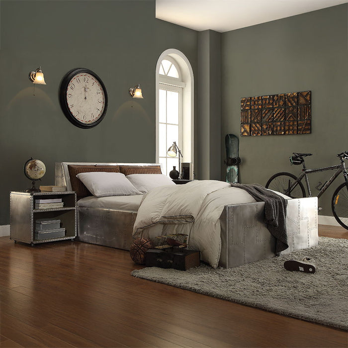 Brancaster - Nightstand With USB - Aluminum ACME