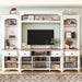Extra Large TV Stand, Entertainment Center With Storage Cabinets Hearth and Haven