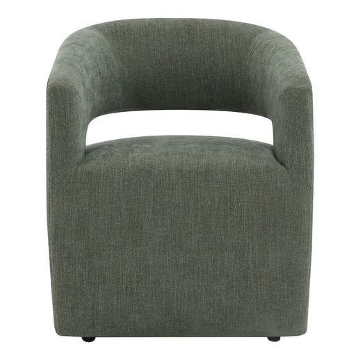 Libni - Arm Chair With Casters - Green Linen ACME