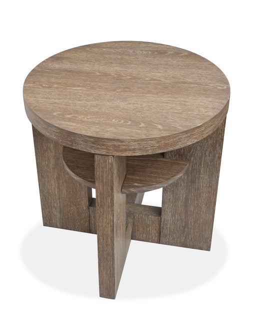 Conway - Round End Table - Spiced Brown Magnussen Furniture