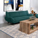 Logan - Flared Arm Sofa Sofa - Teal Blue Furniture Max