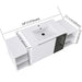 Wall Mounted Bathroom Vanity With Sink, Cabinet & Half Door Home Essentials
