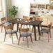 Mid Century Upholstered Dining Chairs (Set of 2) Noble House