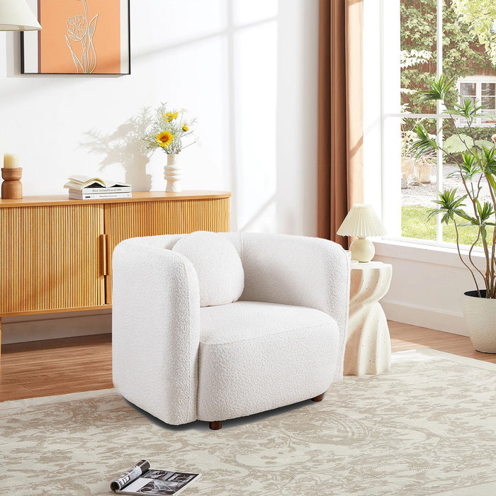 Japandi Style Accent Square Chair Home Essentials