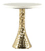 Lira - Accent Table - White / Gold Zuo Modern