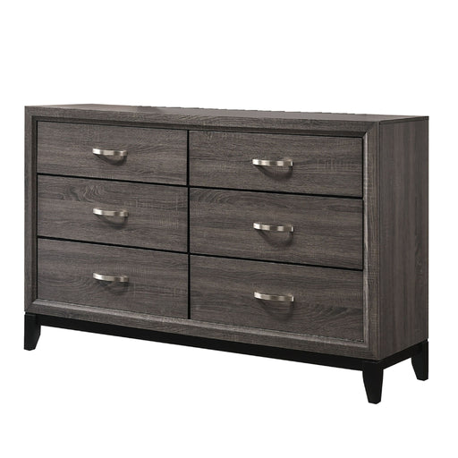 Contemporary 6 Drawer Dresser With Handles Home Essentials