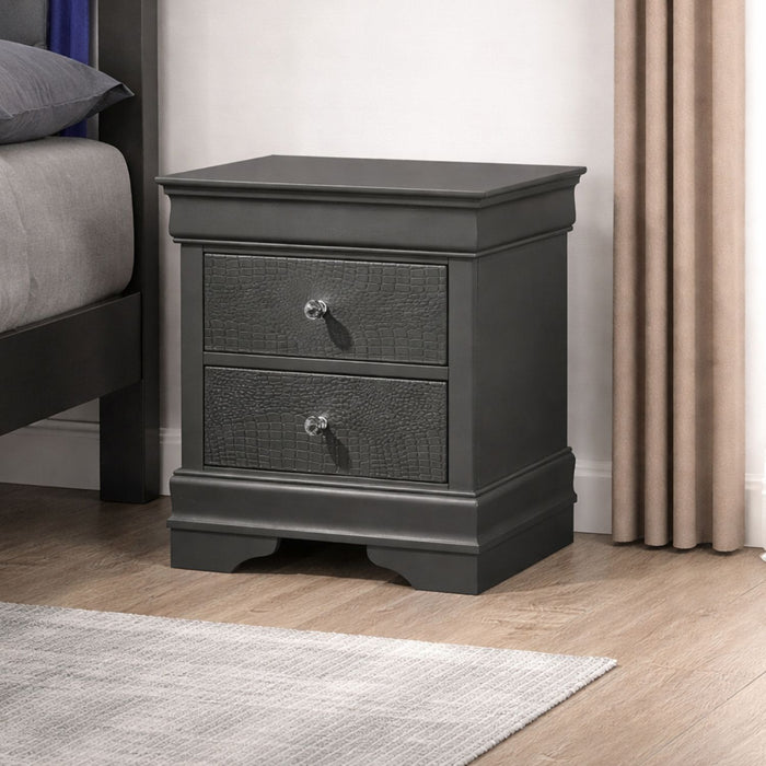 Blaze - 2 Drawer Modern Nightstand Matrix Furniture Group