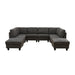 8 Piece Modular U - Shape Sectional Sofa Home Essentials