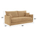 Cadie - Sofa With 2 Pillows - Mocha Acme