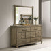 Colton - Mirror - Antique White Oak ACME
