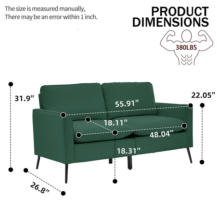 Upholstered Loveseat, For Living Room Home Essentials