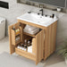 30" Bathroom Vanity With Sink, Cabinet With Doors And Drawer, Rectangular Shape - Natural Hearth and Haven