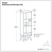 Draper - Mid Century Wide Bookcase And Storage Unit Simpli-Home