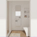 Soft Close Doors Bathroom Vanity With Sink, Compact Wall Mounted Design Basin Home Essentials