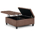 Harrison - Upholstered Coffee Table Storage Ottoman Simpli-Home