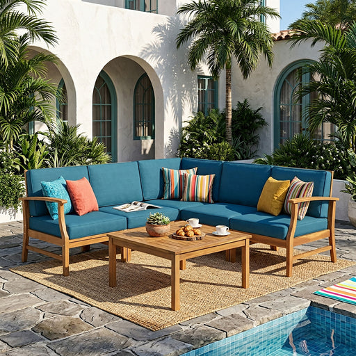 Perla - 6 Pieces Sofa Set Noble House