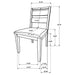 Lytton - Dining Side Chair (Set of 2) - Brown Oak Furniture Max