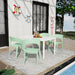 4 Piece Set Of Modern Designed Single Chairs With Long Table Home Essentials