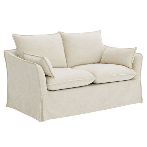 Shane - Loveseat With 2 Pillows - Beige Linen ACME