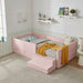 Safe Kids Bed With Guardrails And Storage Home Essentials
