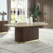 Clayten - Dining Table With Natural Marble Top ACME