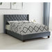Contemporary Style Bed With Diamond Tufted Headboard Home Essentials